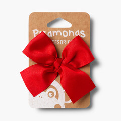 Hair tie with big bow Red