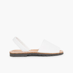 Nappa Avarcas Menorcan Sandals White