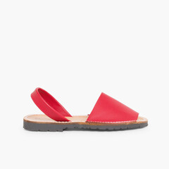Nappa Avarcas Menorcan Sandals Red