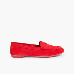 Suede Mask Loafers Norteñas Red