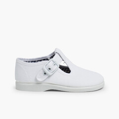 T-Bar canvas shoes  White