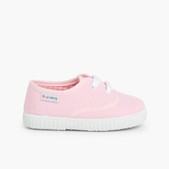 Kids Lace-Up Trainers Pink