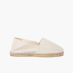 Slip-on Espadrilles for Kids and Adults (S10.5) Off-White