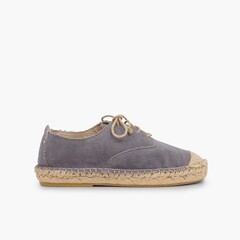 Blucher jute shoelaces and toecap Grey