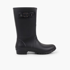 Mid-Calf Wellies For Women and Children  Black
