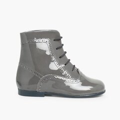 Patent Pascuala Boots Grey