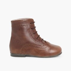 Leather Pascuala Boots  Brown