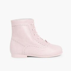 Leather Pascuala Boots  Pink