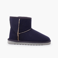 Low boots Australian type woman and children Navy Blue