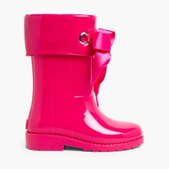 Patent style Wellies for girls by Igor Fuchsia