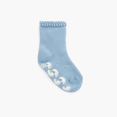  Non-slip socks carved cuff prints Blue