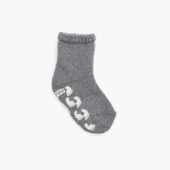  Non-slip socks carved cuff prints Grey