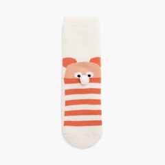  Bear pom pom terry slip resistant socks Cava