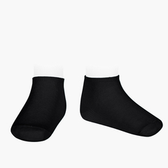 Stretch cotton invisible socks Black