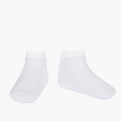 Stretch cotton invisible socks White