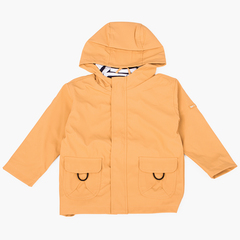 Boys raincoat with zip closure pockets Yellow