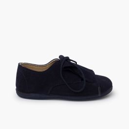 Suede bluchers top