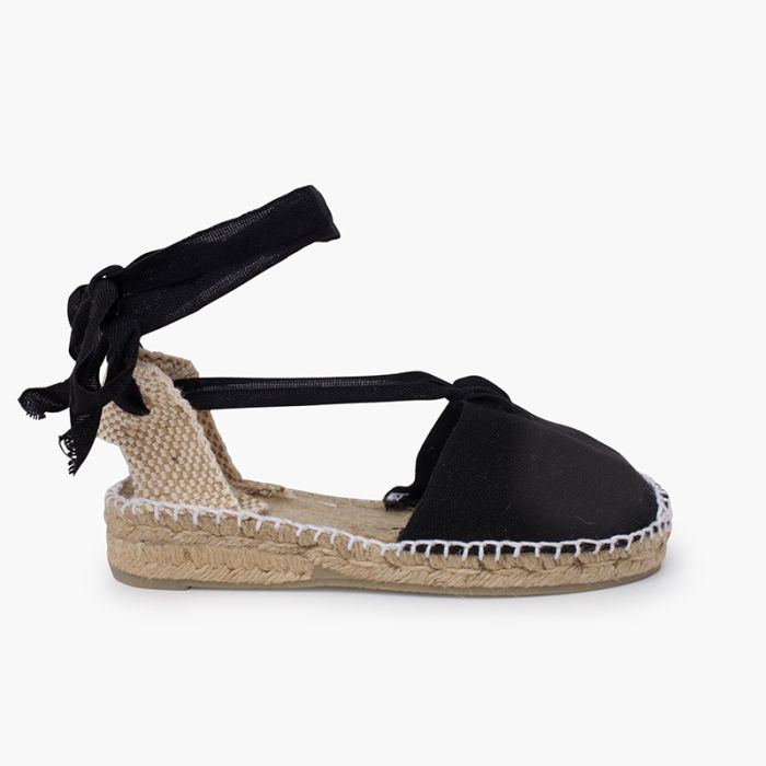 Plain Ankle Tie Espadrilles for girls and women Pisamonas