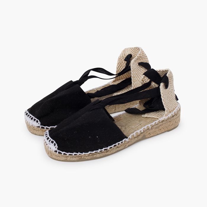 Plain Ankle Tie Espadrilles for girls and women Pisamonas