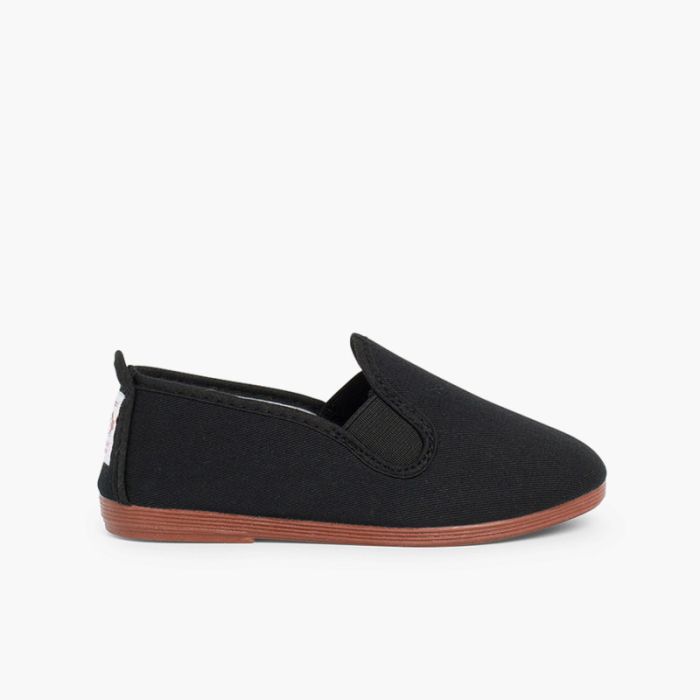 Canvas Slip On Plimsolls Shoes for girls and boys