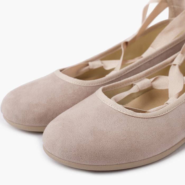 Girls and women s suede ballerina shoes