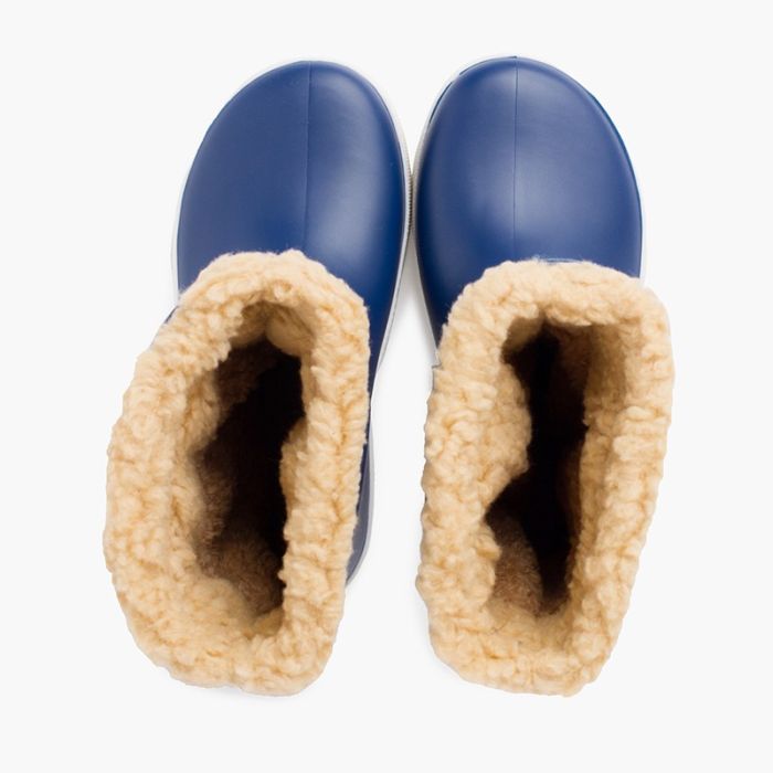 Lining rain boots Shearling footwear