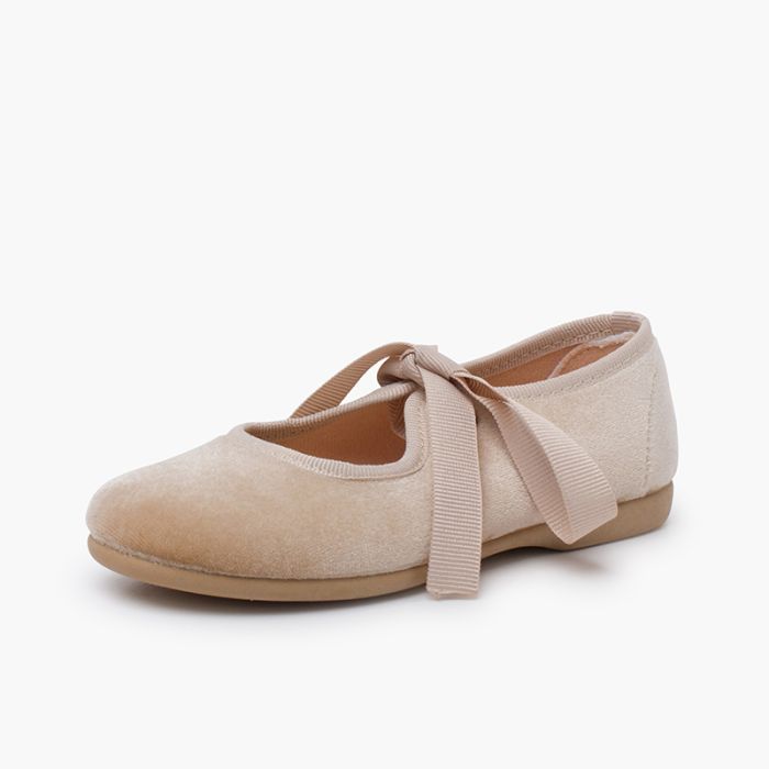 Girls velvet shoes shop