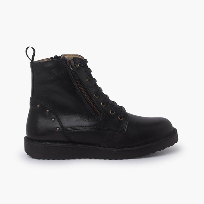 Womens black studded boots on sale