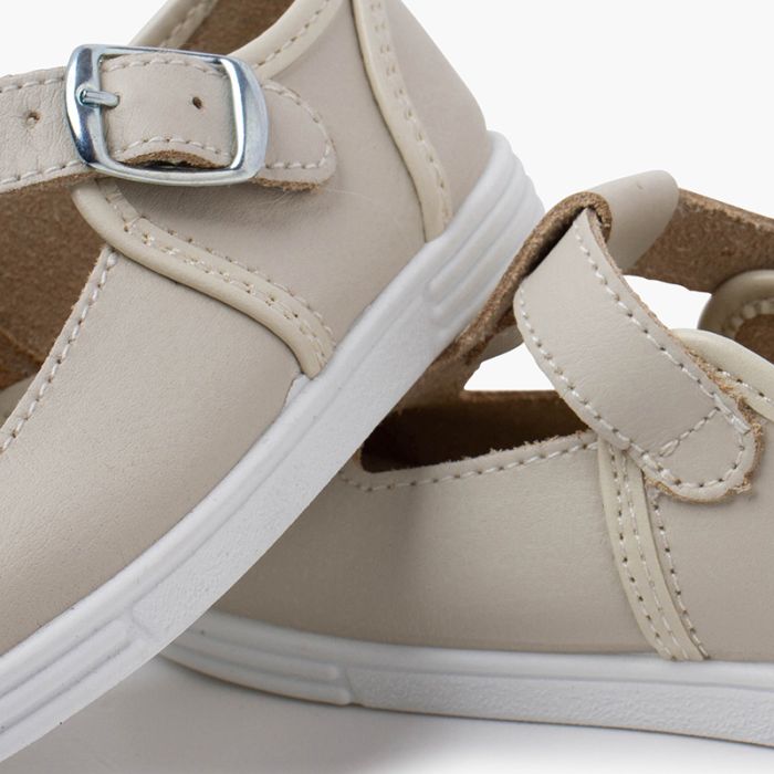 Beige t bar shoes new arrivals