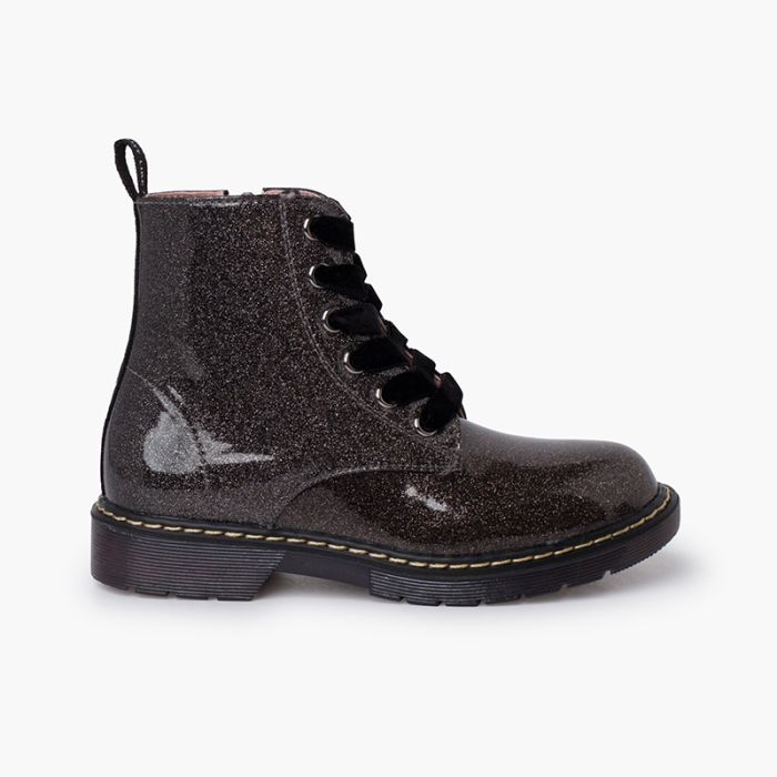 Glitter biker boots hot sale