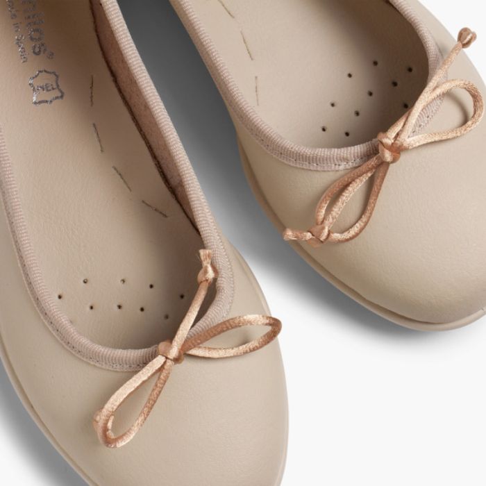 Girl s Washable Leather Ballet Flats