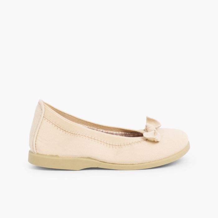 First Walkers Canvas Elasticated Ballet Pumps
