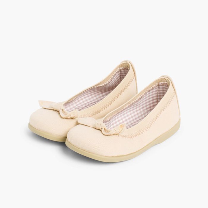 First Walkers Canvas Elasticated Ballet Pumps