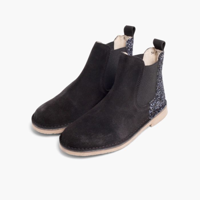 Girls Chelsea Boots with Glitter