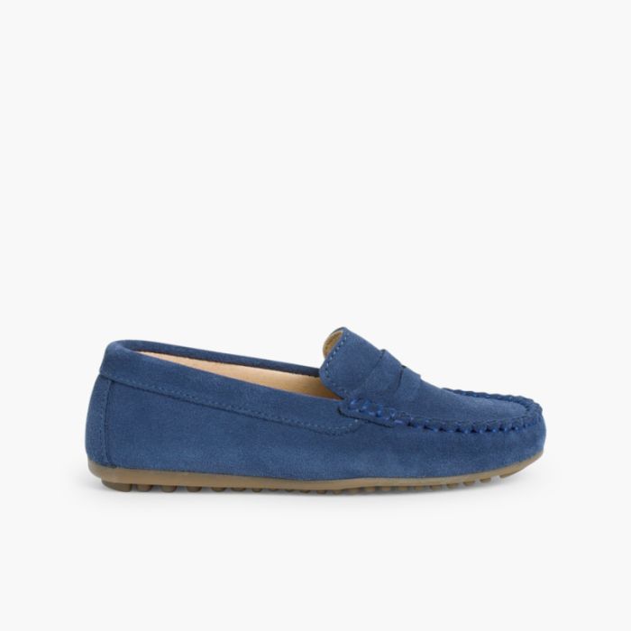 Boys suede loafer hot sale