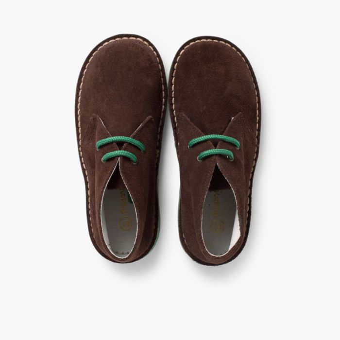 Safari Desert Boots with Coloured Laces made in Spain
