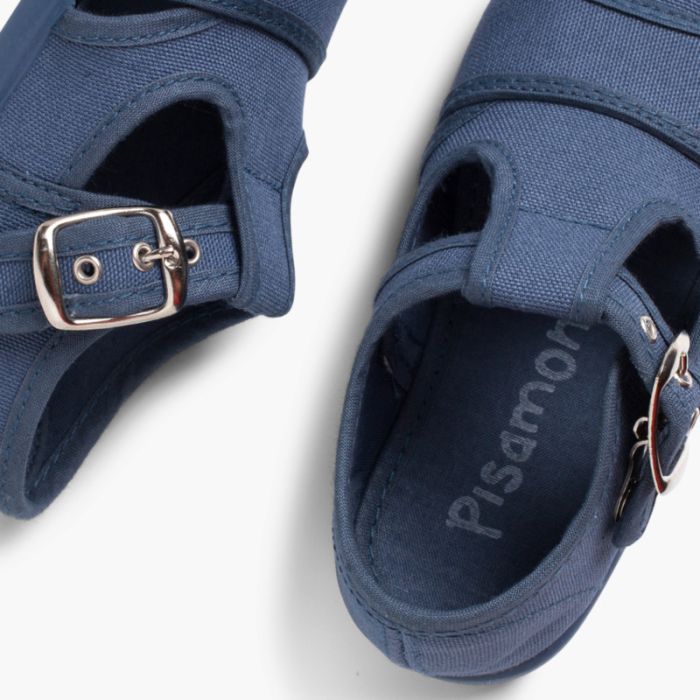 Boys Canvas T bar Sandals Pisamonas Online Kids Shoe Shop