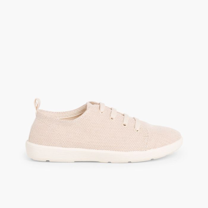 Beige canvas shoes online