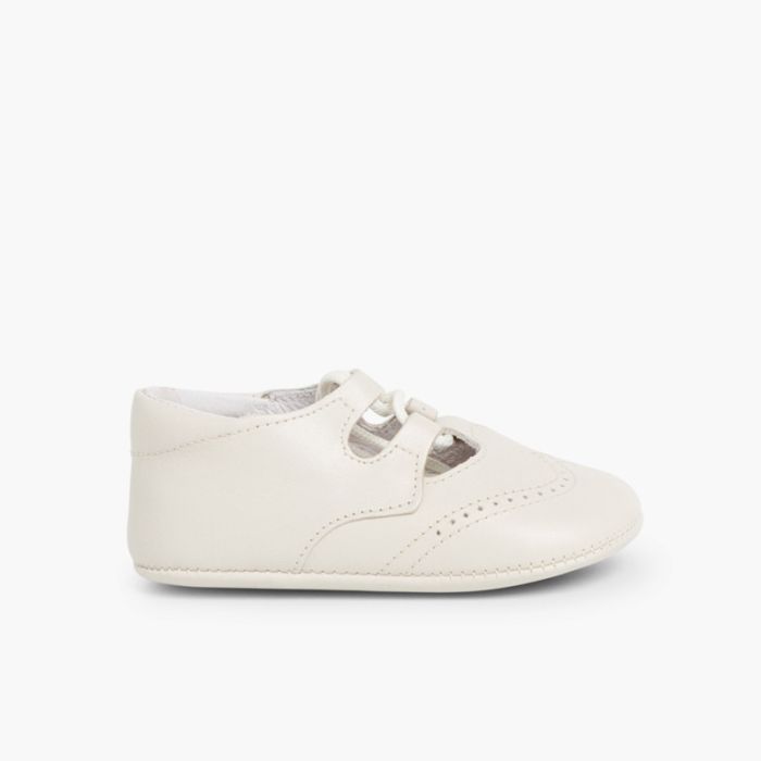 Leather Lace Up Baby Oxfords