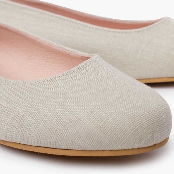 Party Linen Ballet Flats for Girls and Women