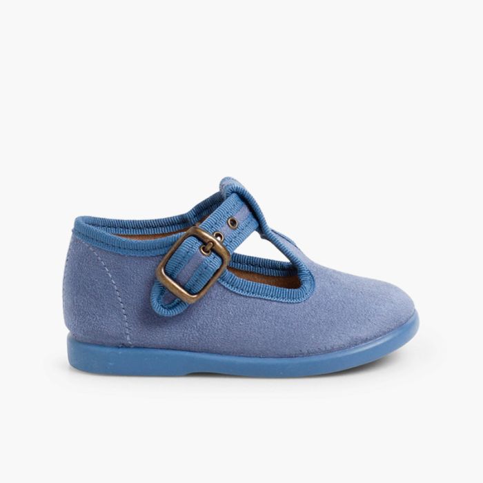 Boy s Faux Suede T Bar Shoes. Online shoe for boys