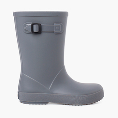 Dusty colors splash wellies with side buckle Grey