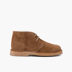 Lace-up Safari Desert Boots Taupe