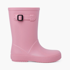 Dusty colors splash wellies with side buckle Pink