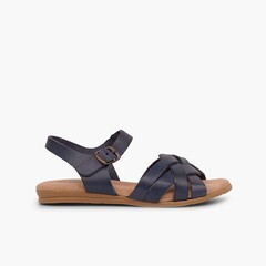 Sandals with Gel Insoles Navy Blue