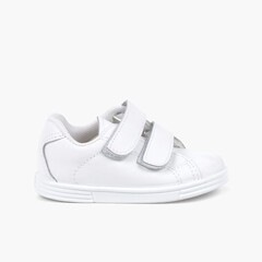 Trainers Infant and Child Washable Leather  White