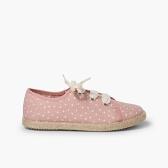 Girls´ canvas pointe trainers Pink