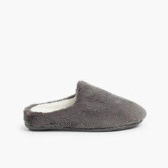 Soft furry house slippers  Grey