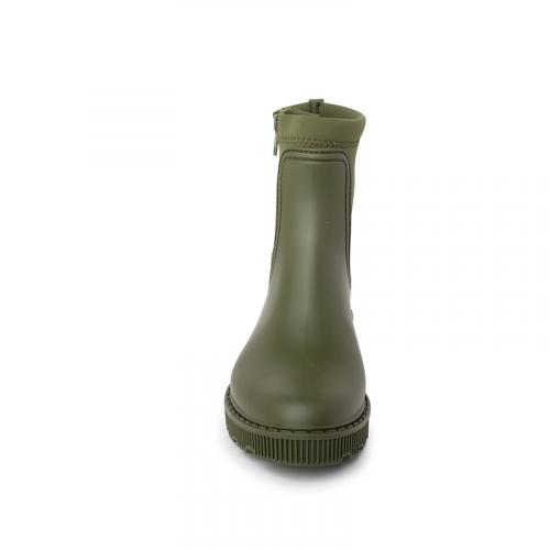 Rain boots with side sales zipper